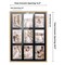 Natural Finish Collage Frame - Black Mat, 20 Frame Sizes to Choose From, UV Acrylic, Wall Hanging Hardware, Vertical or Horizontal Display